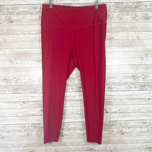 Tesla Red Ankle Legging Size 2XL